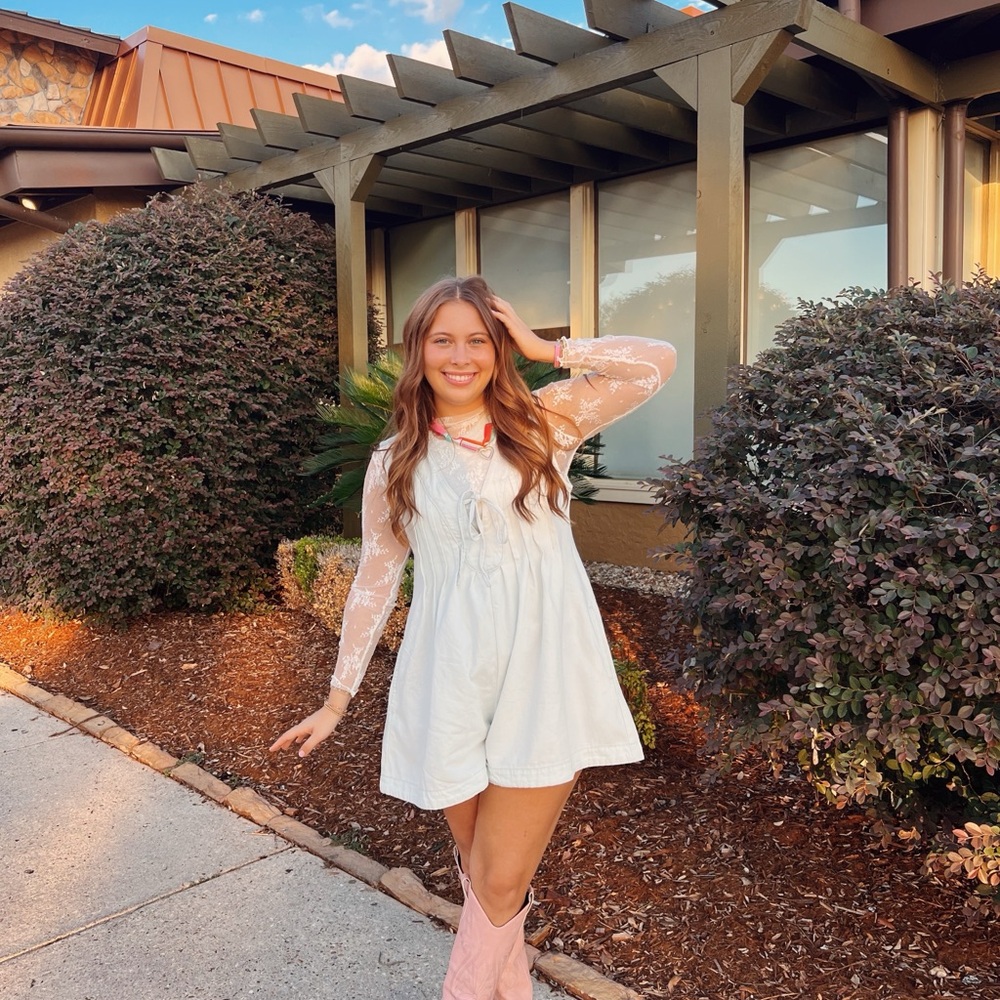 Denim Romper